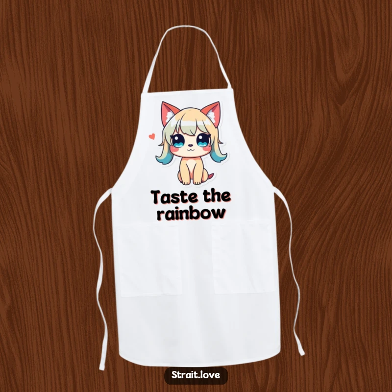 Funny Colour Clash Apron showcasing a vibrant, unconventional colour palette in a harmonious visual dialogue, perfect for cooks.