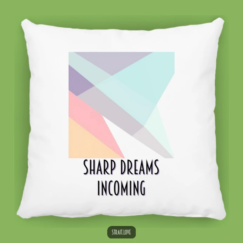 Funny Geometric Planes Pillow - Abstract Minimalist Cushion - Modern Decor Gift