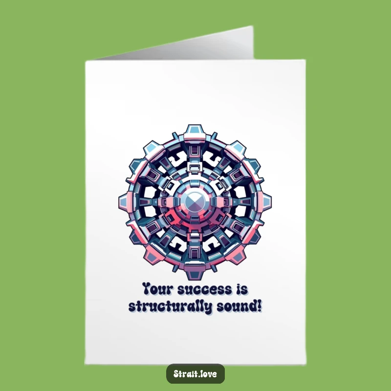 Free Printable Congratulations Card: Futuristic Metallic Structure for a Hilarious Downloadable Gift